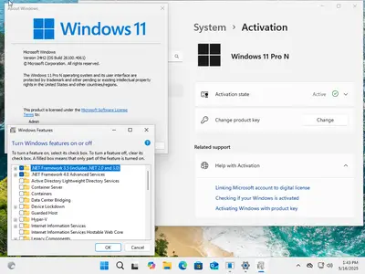 Windows 11 AIO 16in1 24H2 Build 26100.4061 (No TPM Required) Preactivated Multilingual May 2025