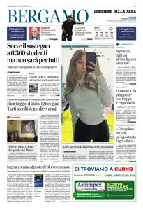 Corriere della Sera Bergamo - 10 Settembre 2025