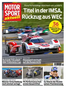 Motorsport aktuell - 14 Oktober 2025
