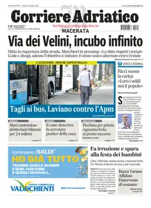 Corriere Adriatico Macerata - 12 Luglio 2025