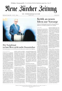 Neue Zurcher Zeitung International - 26 August 2025