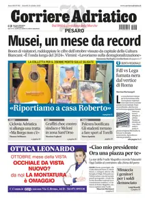 Corriere Adriatico Pesaro - 23 Ottobre 2025