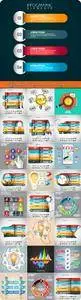 Infographic and diagram business design vector 33