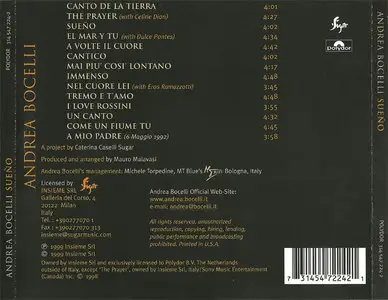 Andrea Bocelli - Sueño (1999)