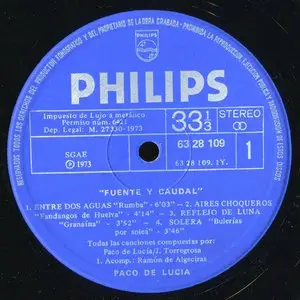 Paco de Lucia - Fuente y Caudal {Original SP} Vinyl Rip 24/96