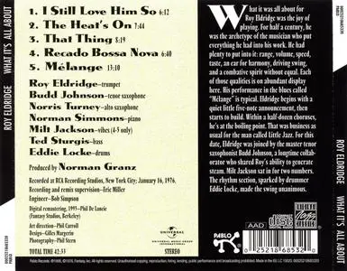 Roy Eldridge - What It's All About (1976) {Pablo OJCCD-853-2 rel 1995}
