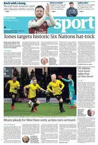 The Guardian Sports supplement  20 November 2017