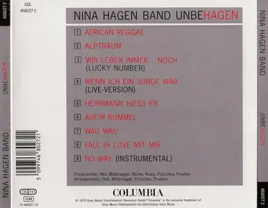 Nina Hagen Band - Unbehagen (1979) {Columbia}