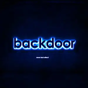 Backdoor Text Effect