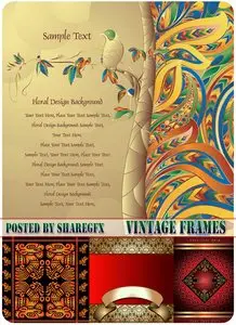 Stock Vector - Vintage Frames 1605