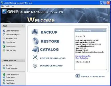 Genie Backup Manager Pro ver.7.0.185.355