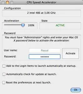 CPU Speed Accelerator 8.0 Mac OS X