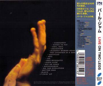 Pearl Jam - Live On Two Legs (1998) Japanese Press
