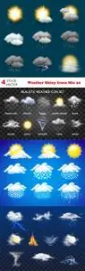 Vectors - Weather Shiny Icons Mix 22
