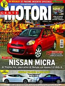 Gente MOTORI - Gennaio 2012