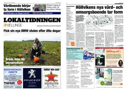 Lokaltidningen Vellinge – 12 oktober 2019