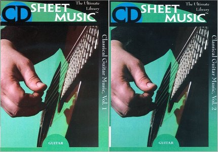 Classical Guitar Music Vol. 1, 2 (Guitar Solo) by CD Sheet Music (Repost)