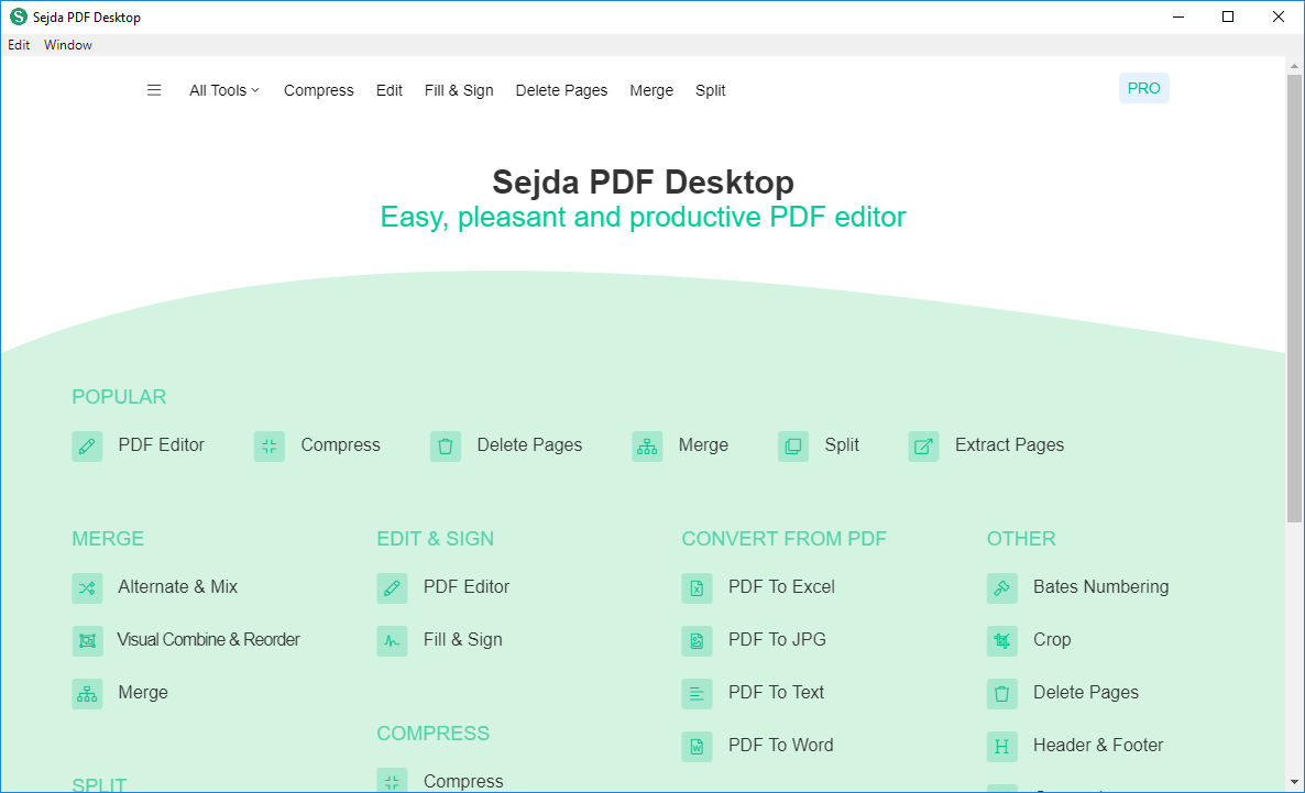 Sejda PDF Desktop Pro 7.6.6 for mac download