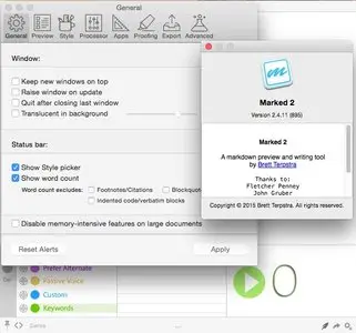 Marked 2.4.11 Mac OS X