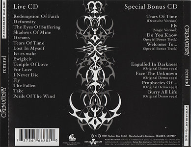 Crematory - Remind [+ Special Bonus CD] (2001)