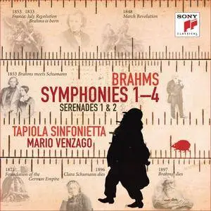 Tapiola Sinfonietta & Mario Venzago - Brahms: Symphonies Nos. 1-4, Serenades Nos. 1 & 2 (2018)