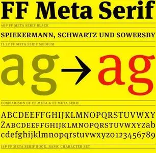 Font Font - Meta Serif family