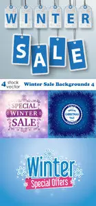 Vectors - Winter Sale Backgrounds 4