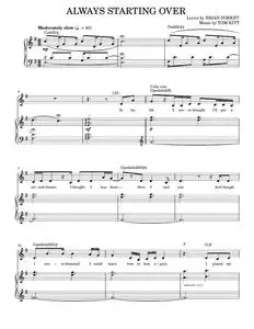 Always starting over - Idina Menzel (Piano Vocal)