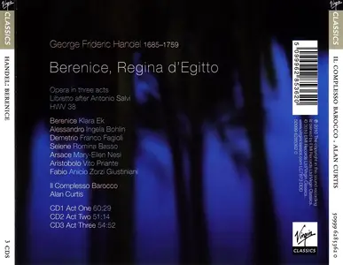 Alan Curtis, Il Complesso Barocco - George Frideric Handel: Berenice (2010)