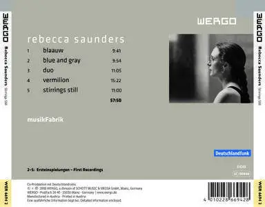 Rebecca Saunders - Stirrings Still: musikFabrik (2008)