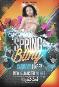 Flyer Template - Spring Bling