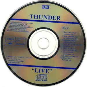 Thunder - Backstreet Symphony + Live (1990) [Japan Special Ed. 1991] 2CD