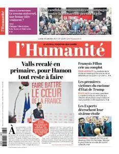 L'Humanité du Lundi 30 Janvier 2017