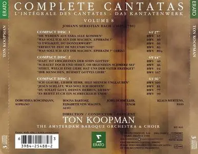 Ton Koopman, Amsterdam Baroque Orchestra & Choir - Johann Sebastian Bach: Complete Cantatas Vol. 8 [3CDs] (1999)