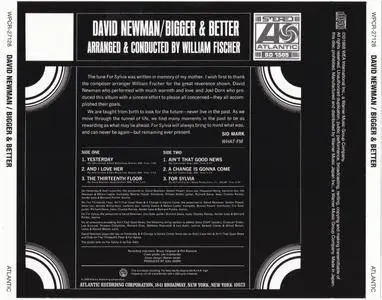 David "Fathead" Newman - Bigger & Better (1968) {2012 Japan Jazz Best Collection 1000 Series 24bit Remaster WPCR-27128}