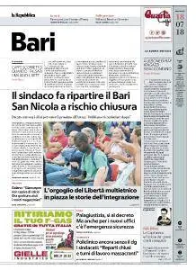 la Repubblica Bari - 18 Luglio 2018