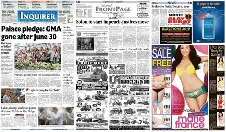 Philippine Daily Inquirer – March 22, 2010