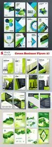 Vectors - Green Business Flyers 27