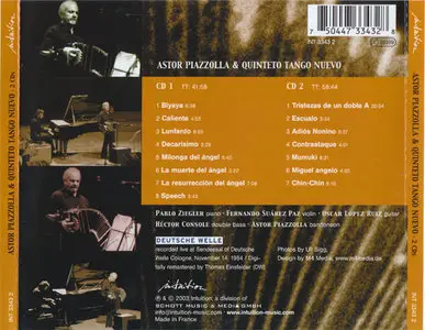 Astor Piazzolla & Quinteto Tango Nuevo - Live in Colonia 1984 (2003, Intuition # INT 3343 2) [RE-UP]
