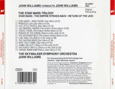 John Williams - The Star Wars Trilogy (1990, Sony Classical # SK 45947) [RE-UP]