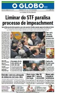 O Globo - 9 de dezembro de 2015 - Quarta