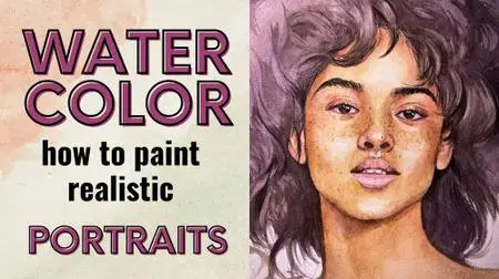 How to paint a portrait with watercolors