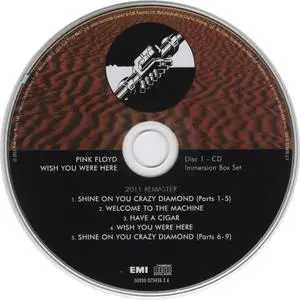 Pink Floyd - Wish You Were Here (1975) [2011, Immersion edition, 2CD + 2DVD + Blu-ray Box Set]