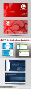 Vectors - Stylish Business Cards Set 6