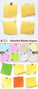 Vectors - Colorful Sticky Papers