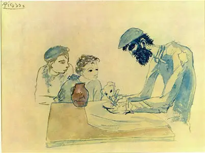 Works of artists Mone, Picasso