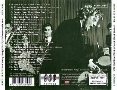 Jerry Lee Lewis - Country Songs For City Folks (1965) & Memphis Beat (1966) {2on1 BGO Records BGOCD658 rel 2005)
