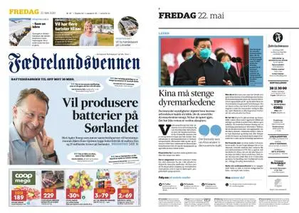 Fædrelandsvennen – 22. mai 2020