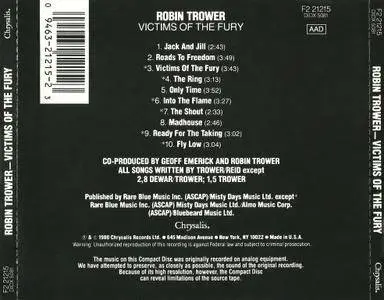 Robin Trower - Victims Of The Fury (1980) {1996, Reissue}