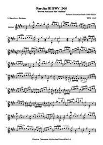 BachJS - BWV 1006 - Gavotte en Rondeau